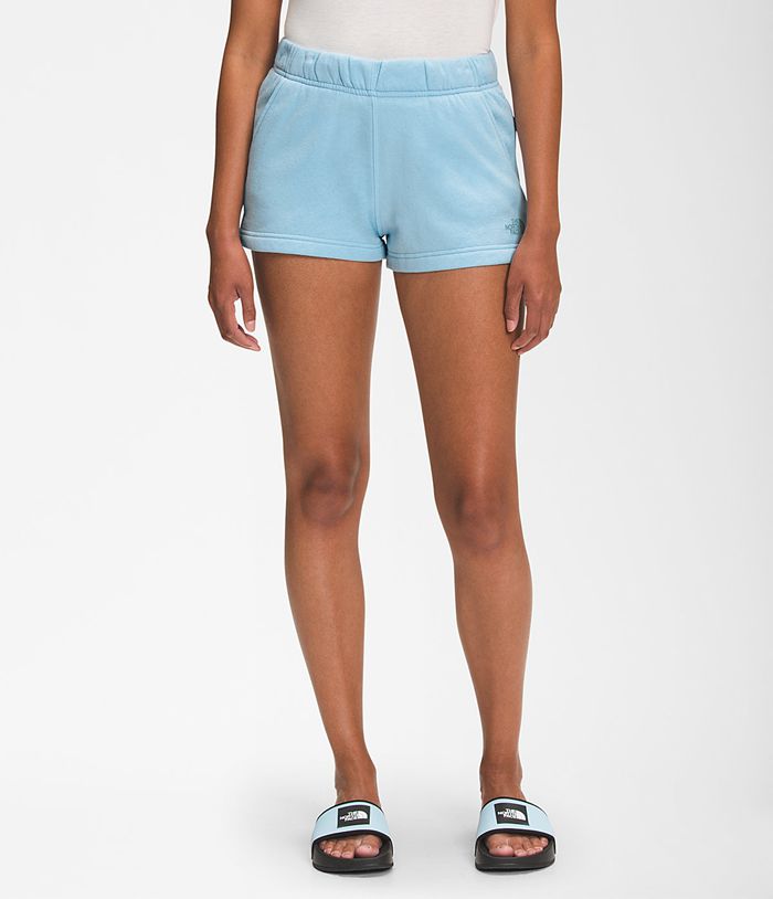 Pantalones Cortos The North Face Mujer Logo Azules - Peru 69807PZHM